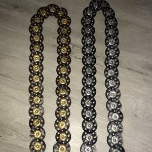 2 Vintage Adjustable Drop Waist Belts